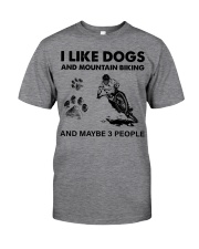 I like dogs-mountain biking Classic T-Shirt tile