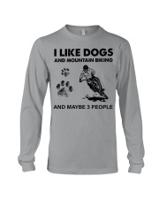 I like dogs-mountain biking Long Sleeve Tee tile