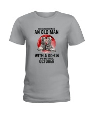 10 DD-214 old man Ladies T-Shirt tile