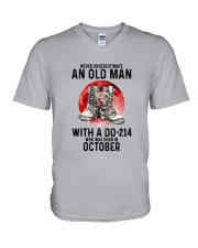 10 DD-214 old man V-Neck T-Shirt tile