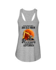 09 excavator old man color Ladies Flowy Tank tile