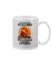 09 excavator old man color Mug tile