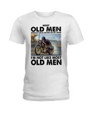 Motorcycle Drag Racing Most Old Men Ladies T-Shirt tile