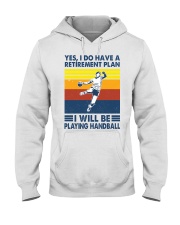 handball plan Hooded Sweatshirt tile