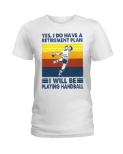 handball plan Ladies T-Shirt tile