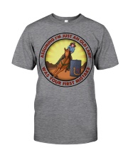assuming-old lady barrel-racing Classic T-Shirt tile
