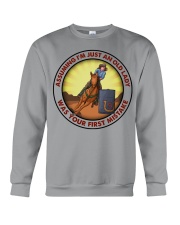 assuming-old lady barrel-racing Crewneck Sweatshirt tile
