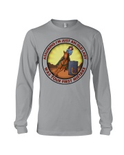 assuming-old lady barrel-racing Long Sleeve Tee tile