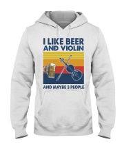 Violin I Like Beer Hooded Sweatshirt tile