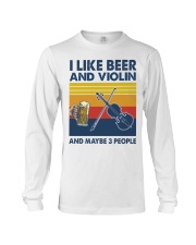 Violin I Like Beer Long Sleeve Tee tile