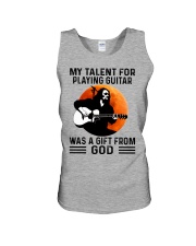 guitar talent old man Unisex Tank tile