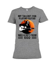 guitar talent old man Premium Fit Ladies Tee tile