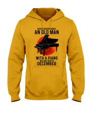 12 piano never old man Hooded Sweatshirt tile