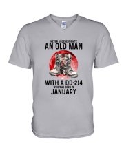 1 DD-214 old man V-Neck T-Shirt tile