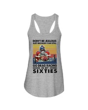 don't be jealous drag racing Ladies Flowy Tank tile