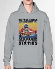 don't be jealous drag racing Hooded Sweatshirt garment-hooded-sweatshirt-front-04