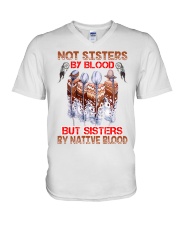 Native American Sisters V-Neck T-Shirt tile