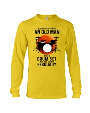 02 drum set olm yl Long Sleeve Tee tile