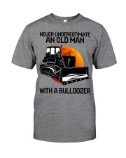 bulldozer never old man Classic T-Shirt front