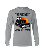 bulldozer never old man Long Sleeve Tee tile