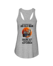 09 drumset old man Ladies Flowy Tank tile