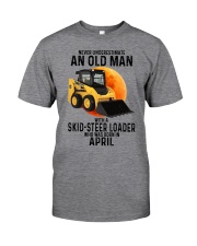 04 Skid-steer loader old man color Classic T-Shirt front