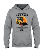 04 Skid-steer loader old man color Hooded Sweatshirt tile