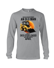 04 Skid-steer loader old man color Long Sleeve Tee tile