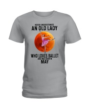 05 ballet old lady Ladies T-Shirt tile