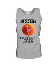 01 ballet color old lady Unisex Tank tile