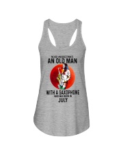 07 saxophone old man never Ladies Flowy Tank tile