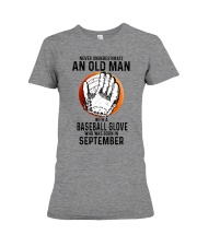 09 baseball old man Premium Fit Ladies Tee tile
