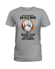 09 baseball old man Ladies T-Shirt tile