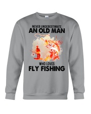 never Fly fishing Crewneck Sweatshirt tile
