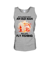 never Fly fishing Unisex Tank tile