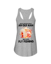 never Fly fishing Ladies Flowy Tank tile
