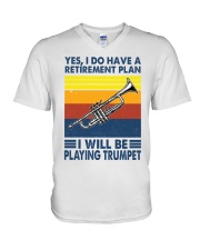 Trumpet Plan V-Neck T-Shirt tile