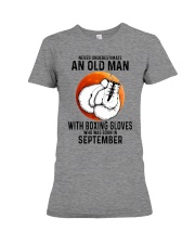09 boxing old man Premium Fit Ladies Tee tile