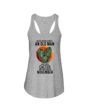 11 cactus never old man Ladies Flowy Tank tile