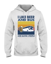 Bus I Like Beer Hooded Sweatshirt tile