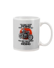 biker riding Mug tile
