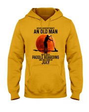 07 paddle boarding Hooded Sweatshirt tile