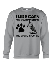 likecats-mountain biking Crewneck Sweatshirt tile