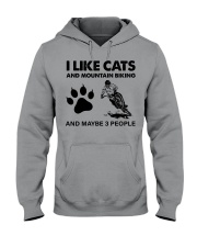 likecats-mountain biking Hooded Sweatshirt tile