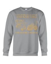 I LIKE mobility Scooter knitting Crewneck Sweatshirt tile
