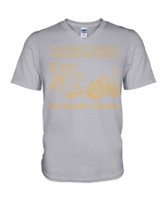 I LIKE mobility Scooter knitting V-Neck T-Shirt tile