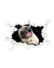 Pug Sticker - Single (Horizontal) front