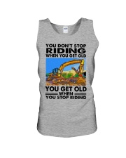 excavator riding Unisex Tank tile