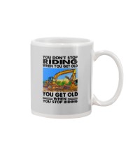 excavator riding Mug tile