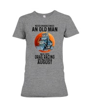 drag racing old man never 08 Premium Fit Ladies Tee tile